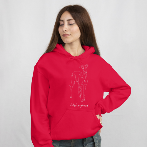 Chart Polski Outline Bluza z kapturem