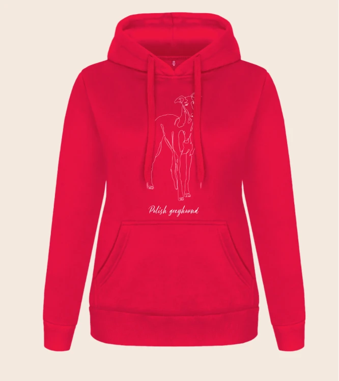 Chart Polski Outline Bluza z kapturem