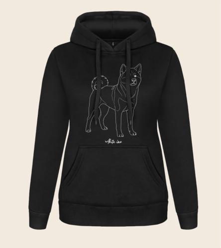 Akita Inu Outline Bluza z kapturem