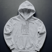 Jack Russell Terrier Outline Bluza z kapturem