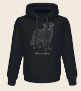 Owczarek Amerykański Outline Bluza z kapturem