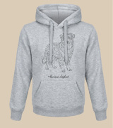 Owczarek Amerykański Outline Bluza z kapturem