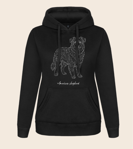 Owczarek Amerykański Outline Bluza z kapturem