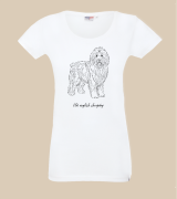 Owczarek Staroangielski Outline T-shirt