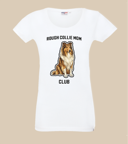 Owczarek Szkocki Długowłosy Mom Club T-shirt