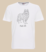 Owczarek Szkocki Długowłosy Outline T-shirt