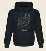 Owczarek Szkocki Długowłosy Outline Bluza z kapturem