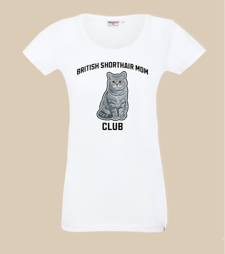 Brytyjski Krótkowłosy Mom Club T-shirt