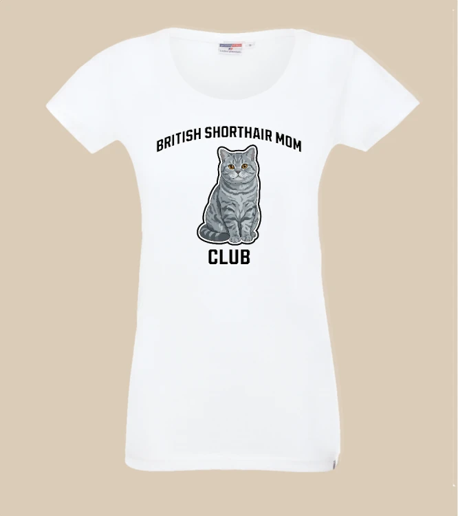 Brytyjski Krótkowłosy Mom Club T-shirt