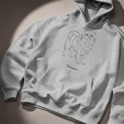 Pekińczyk Outline Bluza z kapturem