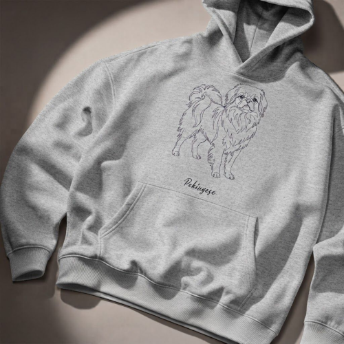 Pekińczyk Outline Bluza z kapturem