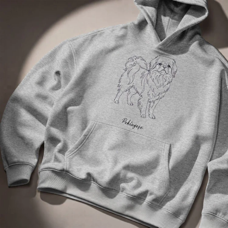 Pekińczyk Outline Bluza z kapturem