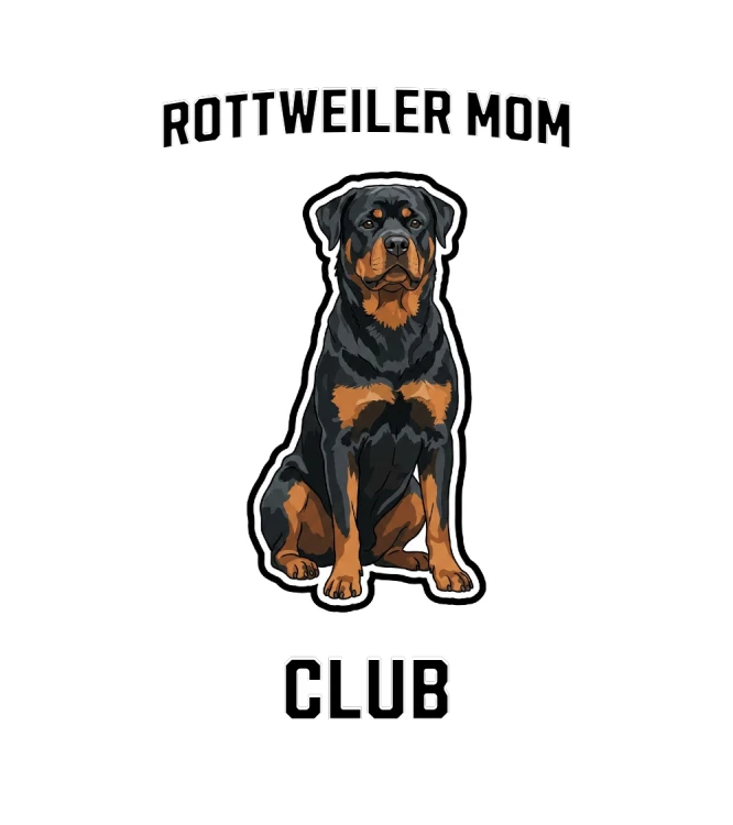 Rottweiler Mom Club T-shirt