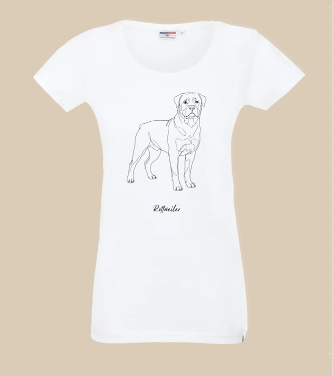 Rottweiler Outline T-shirt