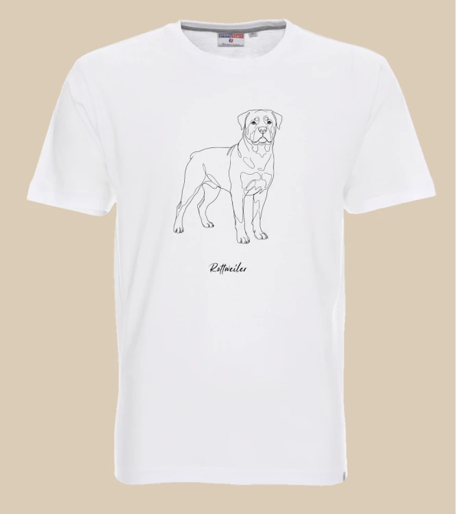 Rottweiler Outline T-shirt