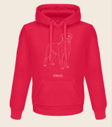 Rottweiler Outline Bluza z kapturem