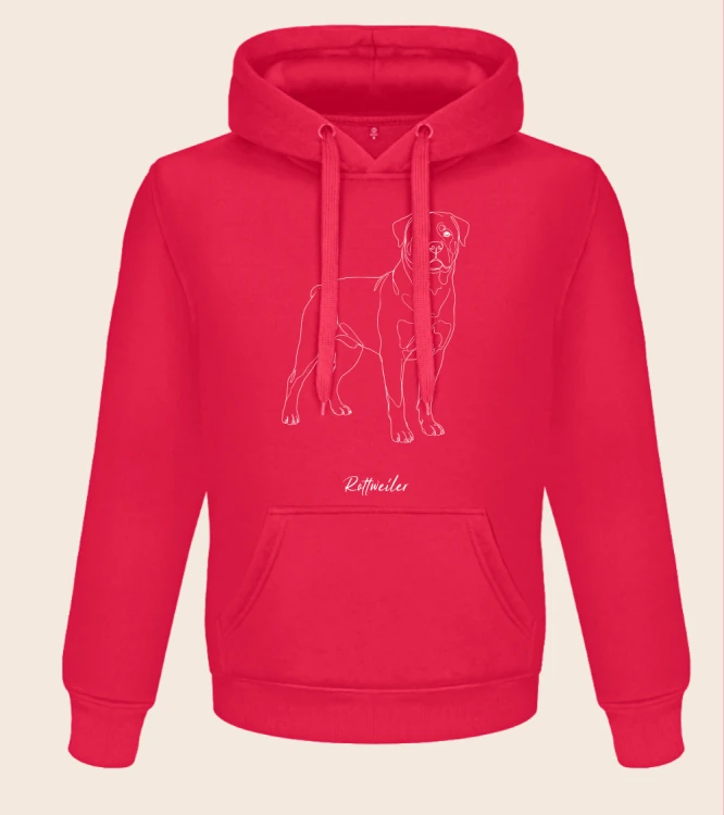Rottweiler Outline Bluza z kapturem