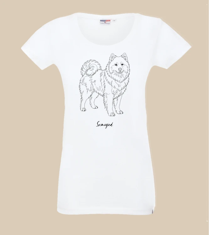 Samojed Outline T-shirt