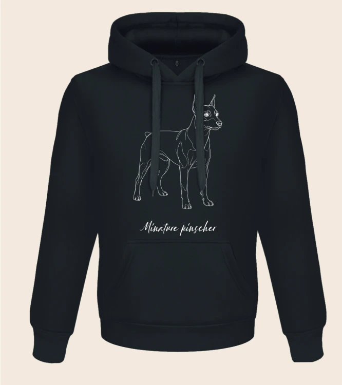 Pinczer Miniaturowy Outline Bluza z kapturem