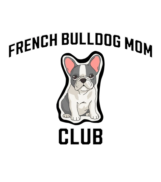 Buldog Francuski Mom Club T-shirt