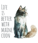 Life Is Better With Maine Coon T-shirt