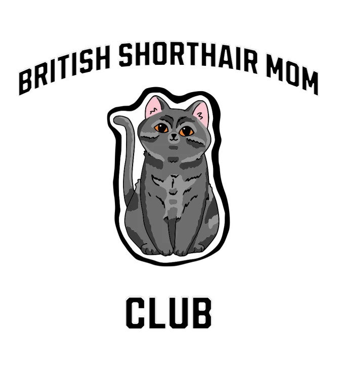 Brytyjski Krótkowłosy Mom Club T-shirt