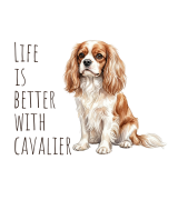 Life Is Better With Cavalier T-shirt