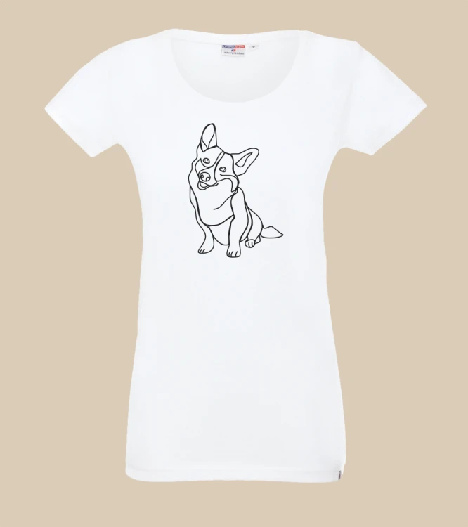 Corgi Outline T-shirt