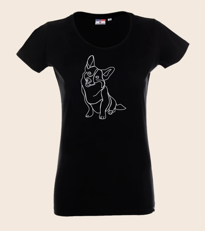Corgi Outline T-shirt