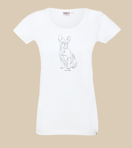 Buldog Francuski Outline T-shirt