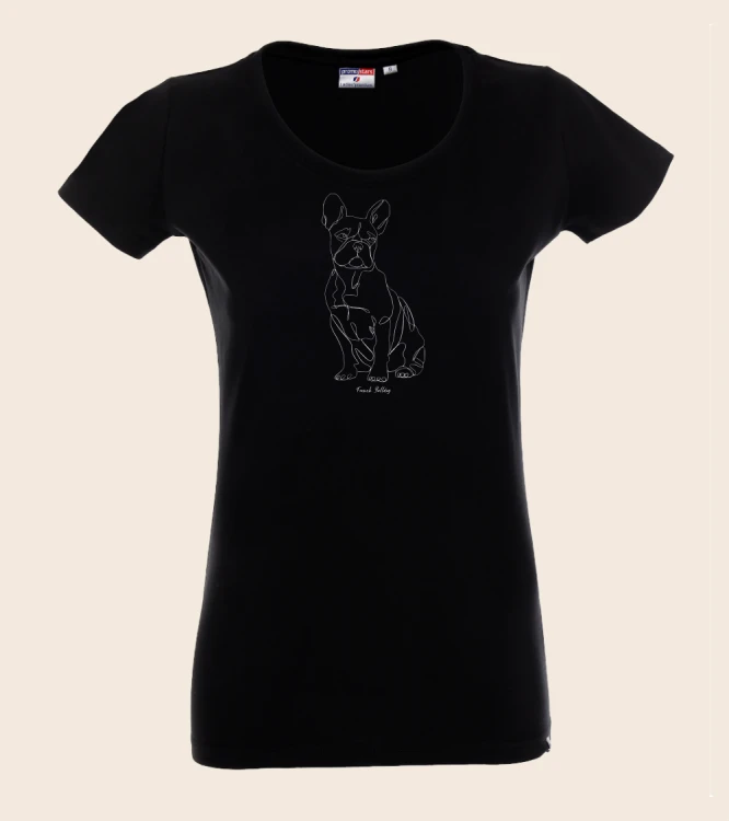 Buldog Francuski Outline T-shirt