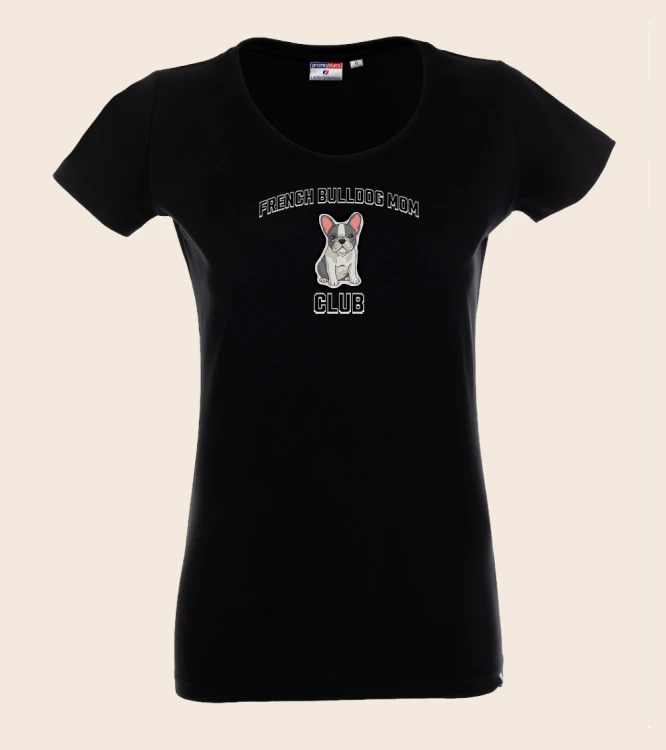 Buldog Francuski Mom Club T-shirt