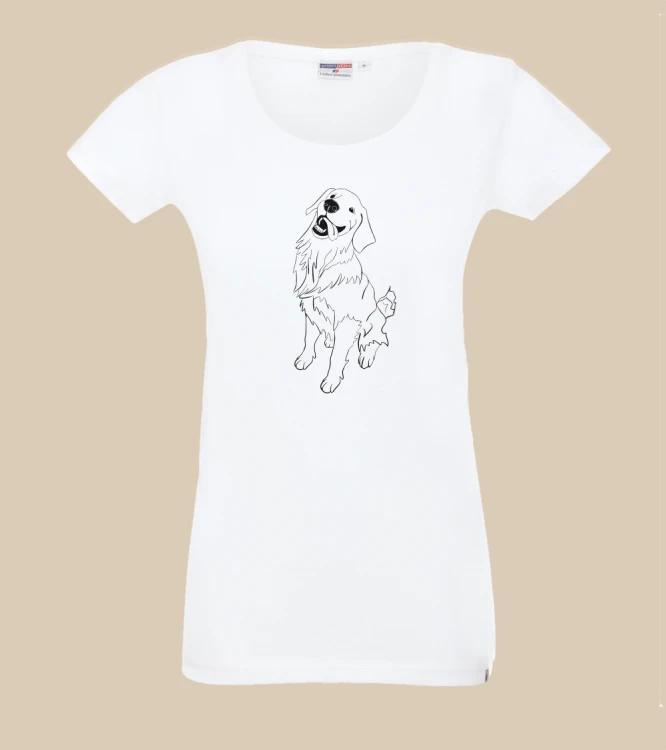 Golden Retriever Outline 2 T-shirt