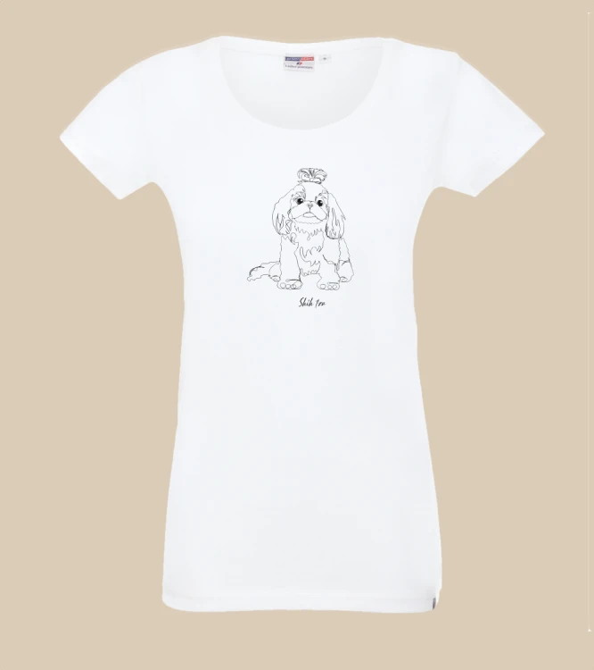 Shih Tzu Outline T-shirt