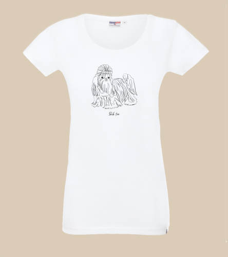 Shih Tzu Outline 2 T-shirt