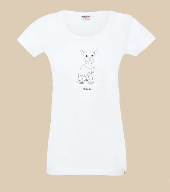 Chihuahua Outline T-shirt