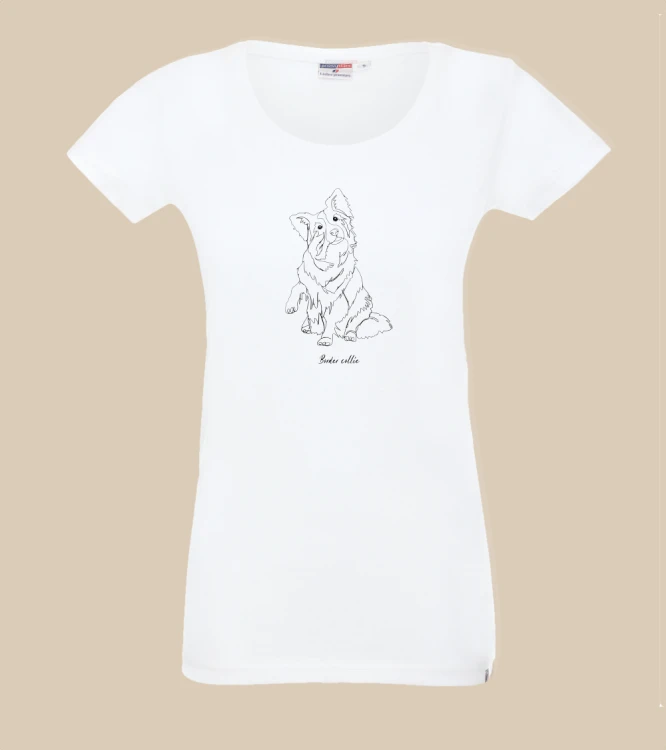 Border Collie Outline T-shirt