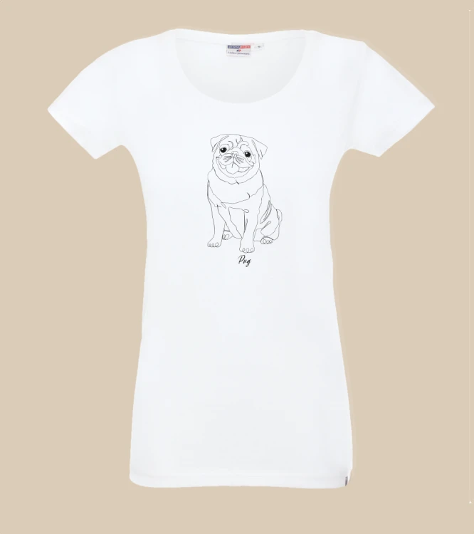 Mops Outline T-shirt