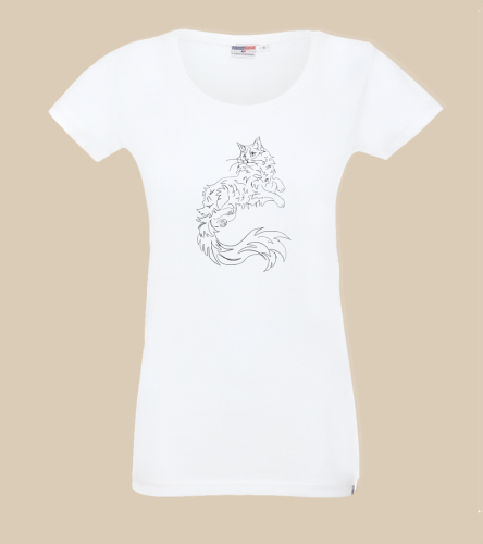 Maine Coon Outline 2 T-shirt