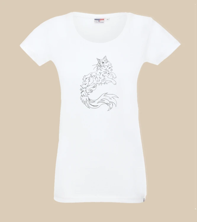 Maine Coon Outline 2 T-shirt