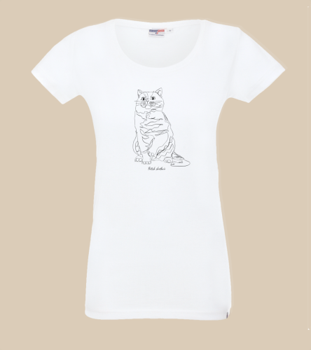 Brytyjski Krótkowłosy Outline T-shirt