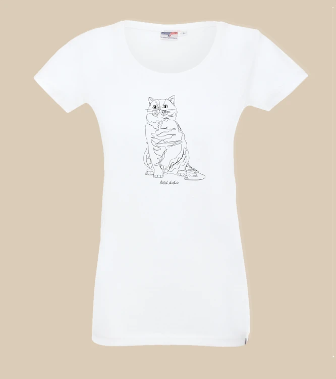 Brytyjski Krótkowłosy Outline T-shirt