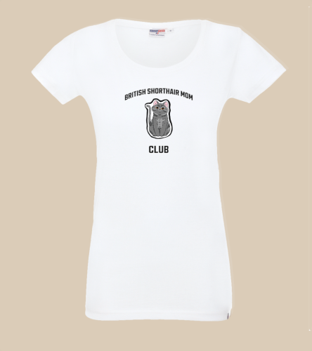 Brytyjski Krótkowłosy Mom Club T-shirt