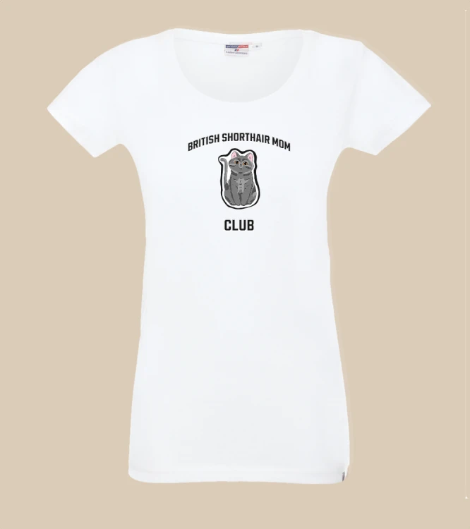 Brytyjski Krótkowłosy Mom Club T-shirt