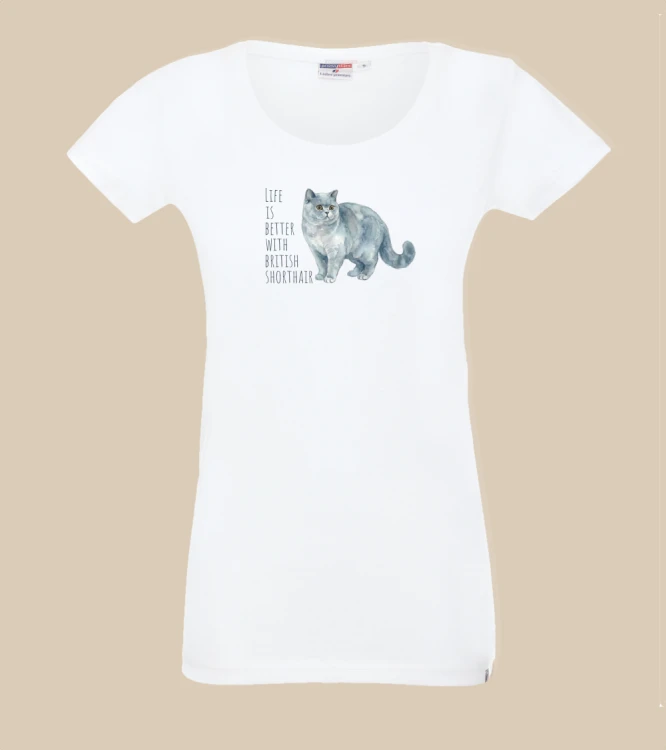 Life Is Better With Brytyjski Krótkowłosy T-shirt