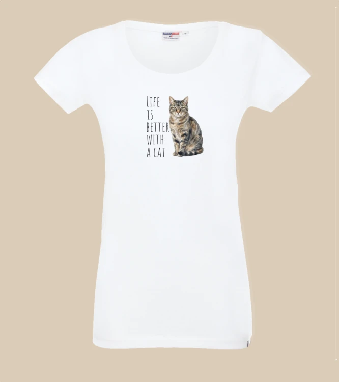 Life Is Better With A Cat T-shirt