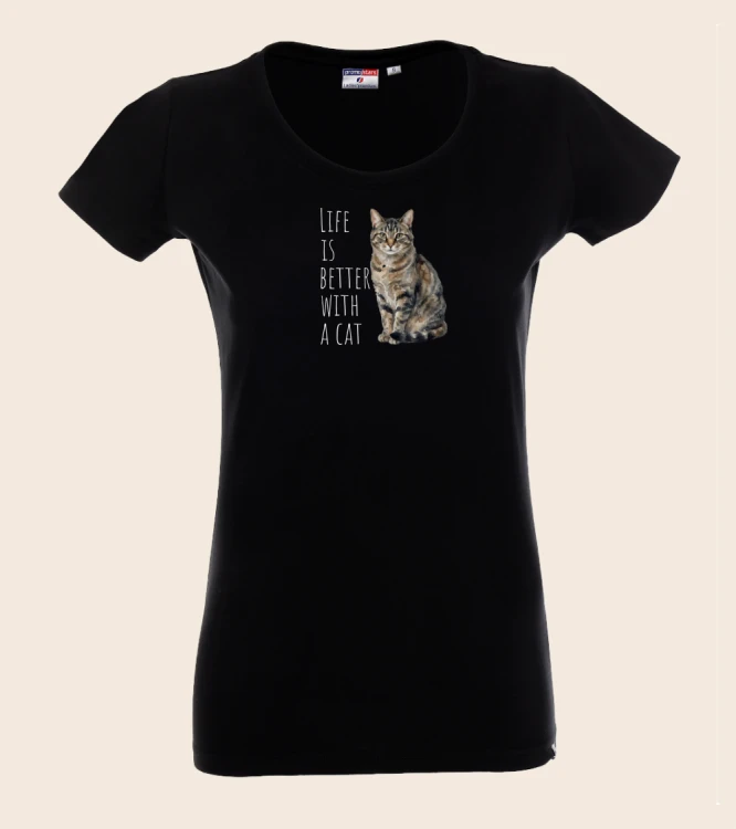 Life Is Better With A Cat T-shirt