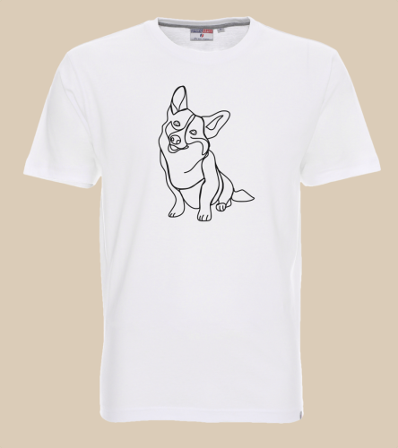 Corgi Outline T-shirt