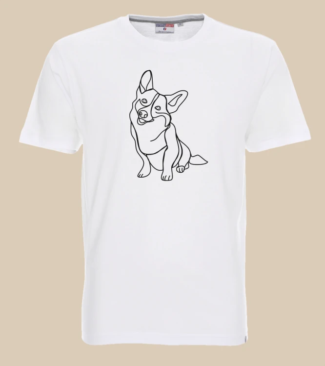 Corgi Outline T-shirt