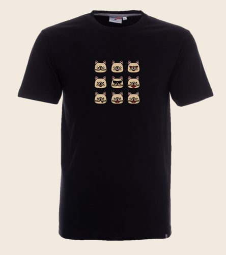 Buldog Francuski Emoji T-shirt